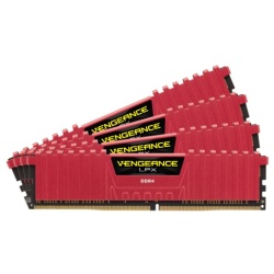 32GB Corsair Vengeance LPX DDR4 24000MHz PC4-19200 CL14 Quad Channel Kit (4x8GB) Red