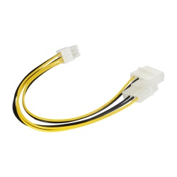 10IN C2G PCI Express to 4-pin Molex Power Adapter Cable