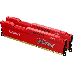 8GB Kingston Technology 1600MHz DDR3 Dual Memory Kit (2 x 4GB) - Red