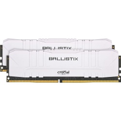 32GB Crucial Ballistix 3200MHz PC4-25600 CL16 1.35 V DDR4 Dual Memory Kit (2 x 16GB) - White