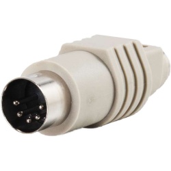 C2G 5 pin DIN Male to PS/2 Female Keyboard Adapter - White
