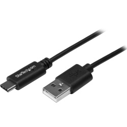 1.6FT StarTech USB C Male To USB A Male Cable - Black