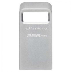 256GB Kingston Technology DataTraveler Micro USB3.2 Type-A Flash Drive - Silver