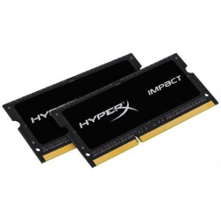 16GB Kingston HyperX Impact DDR3 SO DIMM PC3-17000 2133MHz CL11 1.35V Dual Memory Kit (2 x 8GB) - Black