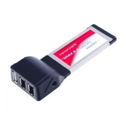 ExpressCard/34 adapter with 2x FireWire 400 and 1x USB2.0 ports