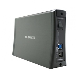 Filemate HDD Enclosure 3.5-inch USB3.0 Mirror Finish Dark Grey