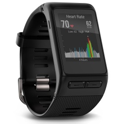 Garmin Vivoactive HR GPS Smart Watch, Regular Fit, Black Edition