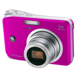 GE A1250 12.2 megapixel digital camera, 5X Optical zoom, Panorama (Pink)