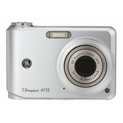 GE A735 7.0 Megapixel Digital Camera (w/ Panorama Function) Silver
