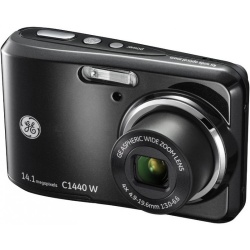 GE C1440W 14.1 Megapixel Black Digital Camera, 4X Optical Zoom, 2.7-inch Screen