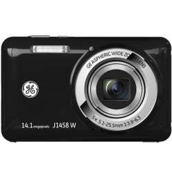 GE J1458W 14.1 Megapixel Black Digital Camera, 5X Optical Zoom, 2.7-inch Screen