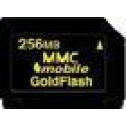 256Mb GoldFlash MMC Mobile 132x Speed (Dual Voltage RS-MMC) memory card