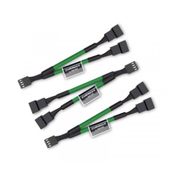 Noctua NA-SYC1 Chromax 4 Pin Y Cables - 3 Pack - Green