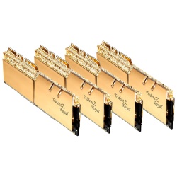 32GB G.Skill DDR4 Trident Z Royal Gold 4000Mhz PC4-32000 CL15 1.50V Quad Channel Kit (4x8GB)