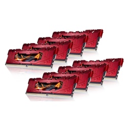 64GB G.Skill Ripjaws 4 DDR4 2133MHz PC4-17000 CL15 Octuple Channel kit (8x 8GB) Red