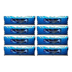 32GB G.Skill Ripjaws 4 DDR4 3000MHz PC4-24000 CL15 Quad2 Channel kit (8x4GB) Blue