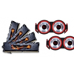 16GB G.Skill Ripjaws 4 DDR4 3200MHz PC4-25600 CL16 Quad Channel kit (4x4GB) Black with 2 Active Fans