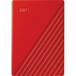 2TB Western Digital My Passport USB3.2 External Hard Drive - Red