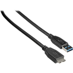 C2G 6.5FT USB Type-A Male to Micro USB Type-B Male Cable - Black