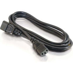 C2G 10FT 18 AWG Computer Power Extension Cord - Black