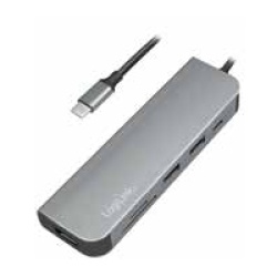 LogiLink UA0343 laptop dock/port replicator USB 3.2 Gen 1 (3.1 Gen 1) Type-C Aluminium