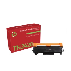 Everyday Remanufactured Black Toner by Xerox replaces Brother TN2420, High Capacity