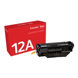 Everyday (TM) Black Toner by Xerox compatible with HP 12A (Q2612A/ CRG-104/ FX-9/ CRG-103)