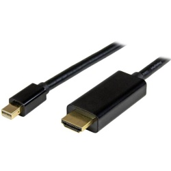 StarTech.com 3ft (1m) Mini DisplayPort to HDMI Cable - 4K 30Hz Video - mDP to HDMI Adapter Cable - Mini DP or Thunderbolt 1/2 Mac/PC to HDMI Monitor/Display - mDP to HDMI Converter Cord