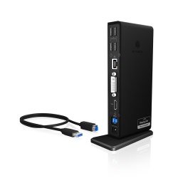 ICY BOX IB-DK2241AC Wired USB 3.2 Gen 1 (3.1 Gen 1) Type-A Black