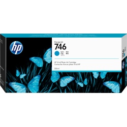 HP 746 300-ml Cyan DesignJet Ink Cartridge