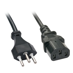 Lindy 30417 power cable Black 2 m C13 coupler