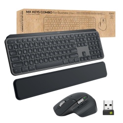 Logitech MX Keys combo for Business Gen 2 keyboard Mouse included RF Wireless + Bluetooth QWERTZ German Graphite