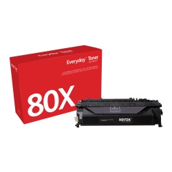 Everyday (TM) Black Toner by Xerox compatible with HP 80X (CF280X), Extra High Yield