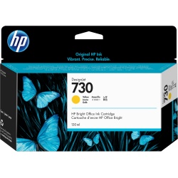 HP 730 130-ml Yellow DesignJet Ink Cartridge