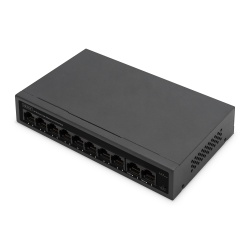Digitus 8- Port Fast Ethernet PoE Networkswitch, Desktop, unmanaged, 60 W, af/at
