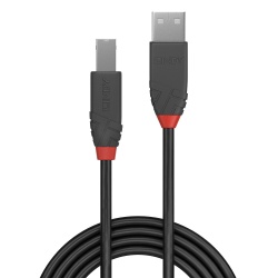 Lindy 0,5m USB 2.0 Type A to B Cable, Anthra Line
