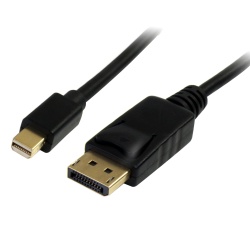 StarTech.com 1m (3ft) Mini DisplayPort to DisplayPort 1.2 Cable - 4K x 2K UHD Mini DisplayPort to DisplayPort Adapter Cable - Mini DP to DP Cable for Monitor - mDP to DP Converter Cord