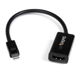 StarTech.com Mini DisplayPort to HDMI Adapter - Active mDP to HDMI Video Converter - 4K 30Hz - Mini DP or Thunderbolt 1/2 Mac/PC to HDMI Monitor/TV/Display - mDP 1.2 to HDMI Adapter Dongle