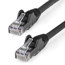 StarTech.com 3m CAT6 Ethernet Cable - LSZH (Low Smoke Zero Halogen) - 10 Gigabit 650MHz 100W PoE RJ45 10GbE UTP Network Patch Cord Snagless with Strain Relief - Black, CAT 6, ETL Verified, 24AWG