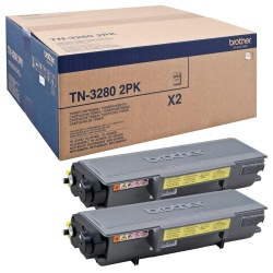 Brother TN3280TWIN toner cartridge 2 pc(s) Original Black