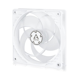ARCTIC P12 PWM PST (White/Transparent) Pressure-optimised 120 mm Fan with PWM PST