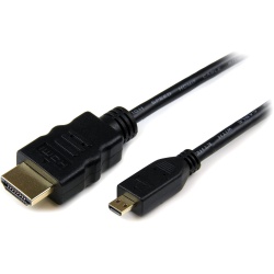 StarTech.com 3m Micro HDMI to HDMI Cable with Ethernet - 4K 30Hz Video - Durable High Speed Micro HDMI Type-D to HDMI 1.4 Adapter Cable/Converter Cord - UHD HDMI Monitors/TVs/Displays - M/M