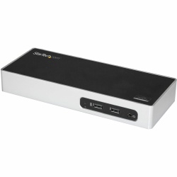 StarTech.com USB 3.0 Docking Station - Dual Monitor Laptop Docking Station with HDMI & DVI/VGA Video - 6-port USB 3.1 Gen 1 5Gbps Hub, GbE, Audio - Universal Type-A Dock - Windows & Mac