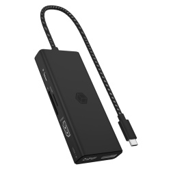 ICY BOX IB-DK4011-CPD Wired USB 3.2 Gen 1 (3.1 Gen 1) Type-C Black