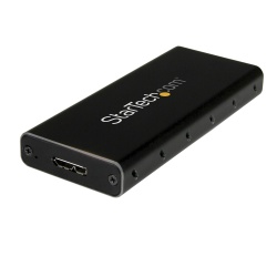 StarTech.com M.2 SSD Enclosure for M.2 SATA SSDs - USB 3.1 (10Gbps) with USB-C Cable