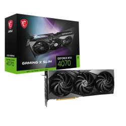 MSI GEFORCE RTX 4070 GAMING X SLIM 12G graphics card NVIDIA 12 GB GDDR6X