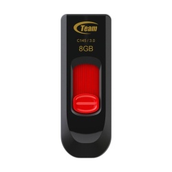 Team Group C145 USB flash drive 8 GB USB Type-A 3.2 Gen 1 (3.1 Gen 1) Black, Red