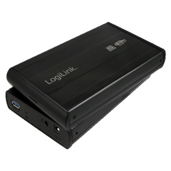 LogiLink UA0107 storage drive enclosure Black 3.5