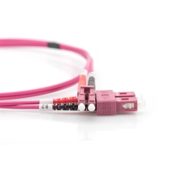 Digitus Fiber Optic Multimode Patch Cord, OM4, LC / SC