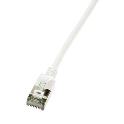 LogiLink CQ9021S networking cable White 0.5 m Cat6a S/UTP (STP)